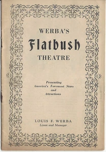 Programa Cross My Heart Werba's Flatbush Theatre 1928 - Imagen 1 de 2