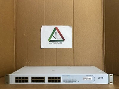 3Com Baseline Switch 2824 (3C16479) + Brackets P/N: 1647-910-000-3.00 (Inc VAT) - Image 1 of 4