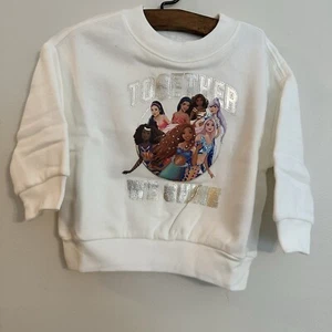 Baby Gap x Disney The Little Mermaid Girls 6-12M Ivory Graphic Sweatshirt NEW - Picture 1 of 10