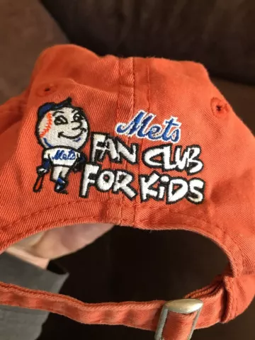 MR. MET NEW YORK NY METS MASCOT ORANGE BASEBALL HAT CAP FAN CLUB FOR KIDS Cover