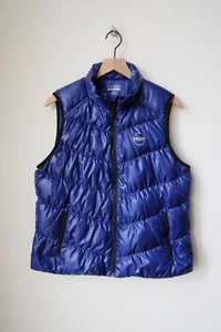 A+ LRL Lauren Ralph Lauren Active Down Vest Puffer Blue Jacket Coat XL Quilted - Picture 1 of 3