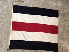 Vintage Maritime Red/White/Blue Signal Flag C Size 48" x 52"