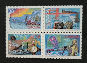 Kanada 1989 38c EXPLORATION SC. 1236A (1233-1236) - 4er Block - postfrisch - Bild 1 von 2