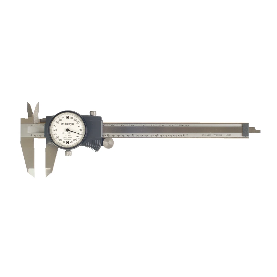 MITUTOYO 505-740J 0 - 6" Range, White Face Dial Caliper - Image 1 of 1