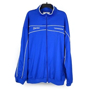 Chaqueta de Calentamiento DIADORA para Hombre de Colección XL Azul de Fútbol con Cremallera Completa Tejida Poliéster - Imagen 1 de 12