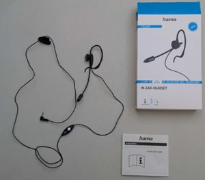 Hama 201156 Telecom In-Ear-Headset; Unbenutzt!; OVP; 2,5mm Klinke - Photo 1/3
