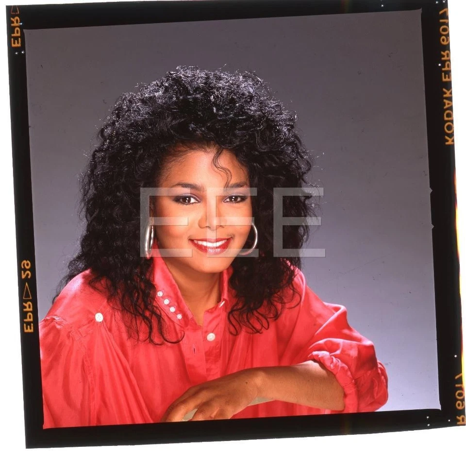 Janet Jackson Music Singer Actress Harry Langdon Transparency w/rights 624E - Image 1 of 1