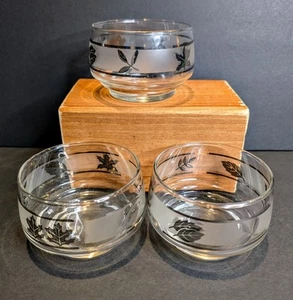 Ciotole di ricambio in vetro Libbey per triplo server~MCM~variante argento~2-3/8"T~VTG - Foto 1 di 13