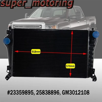 Fit 2011-16 Chevy Silverado GMC Sierra 2500HD 3500HD 6.6L V8 Turbo Intercooler Foto 1 de 4