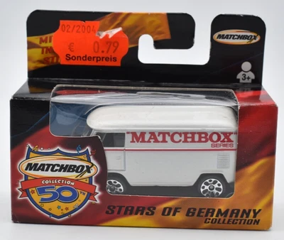 Matchbox Superfast VW Volkswagen T1 Van Bully bianco. Scatola tedesca Stars... - Immagine 1 di 2