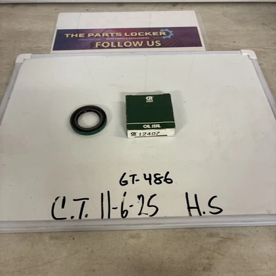 (1) NOS CR Seals (SKF) 12407  Single Lip Grease Seal, Wheel Seal, Made In USA - Image 1 of 3