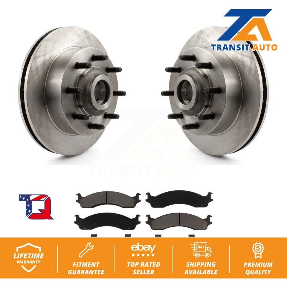 [Front] Disc Brake Rotor Ceramic Pad Kit For Dodge Ram 2500 3500 Van B3500 B2500 - Image 1 of 4