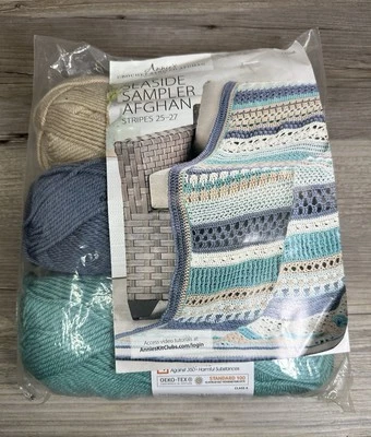 Annie’s Crochet Striped Afghan Seaside Sampler Stripes 25-27 - Image 1 of 3