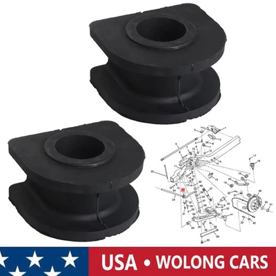 Juego de 2 bujes de barra estabilizadora delantera para Chevy Silverado Suburban 1500 K1500 Tahoe Foto 1 de 4