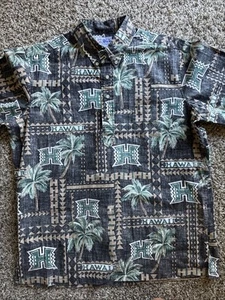Camisa Pullover Reyn Spponer Para Hombre Universidad de Hawaii Estampado Inverso Grande Rara - Imagen 1 de 5