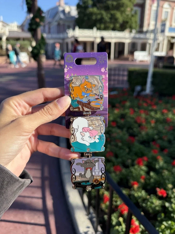 Prendedor plegable Z de los Gatitos 55 aniversario de los Parques Disney 2025 The Aristocats nuevo Foto 1 de 1