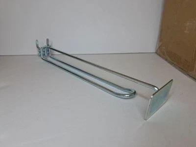 (50 Pk) Peg Hook Scanner With Loop Hanger 8" Galvanized For Peg Board & Slatwall - Image 1 of 4