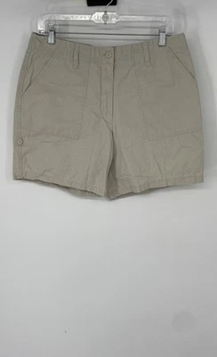 Pantalones Cortos Chinos Eddie Bauer Mujer Beige Algodón Bolsillos Calce Regular Talla 10 Foto 1 de 4