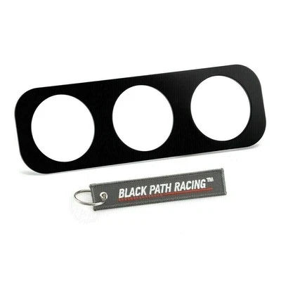 Compatível com 1989-2000 Nissan 200sx 52mm anodizado preto medidor de 3 painéis suporte de pod - Imagem 1 de 4