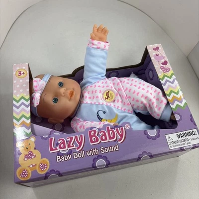 Uneeda Lazy Baby Doll With Sound  Baby Bottle For Ages 3 + New - Image 1 of 4