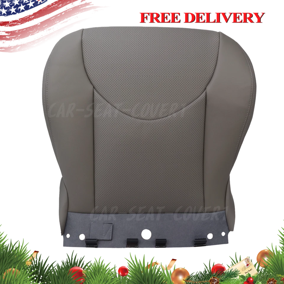 Fits 2006 to 2012 Toyota RAV4 Driver Bottom Leather Perforation Seat Cover GRAY - Изображение 1 из 4