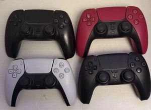 Sony PlayStation DualSense Wireless Controller Lot - White, Black, Red - Tested - Picture 1 of 4