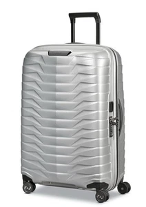 Samsonite Proxis Medium Spinner Suitcase Luggage, Silver - Picture 1 of 18