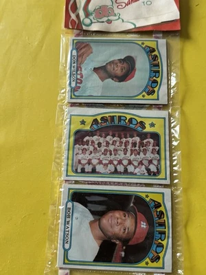 1972 TOPPS BB Holiday 12 Card Rack HOUSTON ASTROS BOB WATSON DON WILSON EX+ - Image 1 of 4