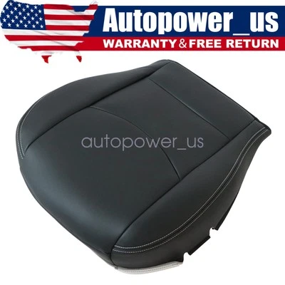 For 2009-2014 Mazda MX-5 Miata Front Passenger Bottom Leather Seat Cover Black - Image 1 of 4