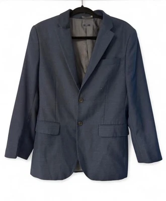 Traje Perry Elis Slim Fit 2 Piezas Hombre’s Azul Marino Chaqueta 40 Pantalones Cortos 30/30 Foto 1 de 4