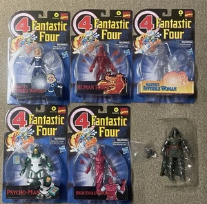 Marvel Legends Retro Fantastic 4 Lot- Dr. Doom Human Torch Invisible Woman - Picture 1 of 1