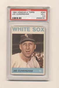 1964 Venezuela Topps Joe Cunningham #340 PSA 3,5 Sehr guter Zustand + Neu in Verpackung! Pop 6! 2 höhere! - Bild 1 von 2