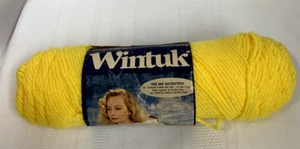 Vintage Caron Wintuk Yarn ~ #3013 YELLOW~ 100% Orlon Acrylic 3.5oz - Bild 1 von 8