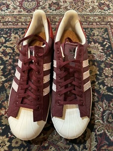 Adidas Men’s Superstar Originals Parley Size 12.5 Burgundy | HP2204 | - Picture 1 of 5