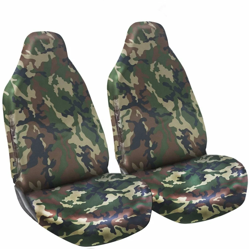 FORD TRANSIT CONNECT VAN HEAVY DUTY CAMO GREEN SEAT COVERS 1-1 HD - Image 1 of 1