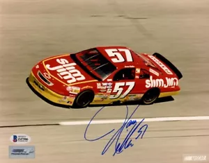 JASON KELLER SIGNED AUTOGRAPHED 8x10 PHOTO NASCAR DRIVER HERO RARE BECKETT BAS - Picture 1 of 2