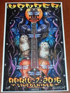 Michael Everett Yonder Mountain String Band Poster Art Print S/# 30 Band Signed - Picture 1 of 8