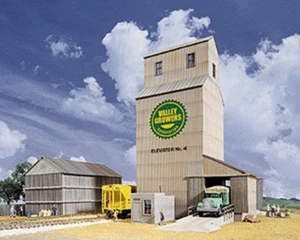 VALLEY GROWERS STEEL GRAIN ELEVATOR HO Scale PLASTIC KIT WALTHERS 933-3096 - NEW - Picture 1 of 2
