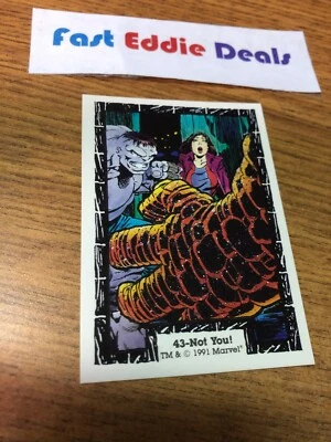 COMIC IMAGES 1991 THE INCREDIBLE HULK TRADING CARD 43 SUPER SKRULL GREY HULK - Image 1 of 2