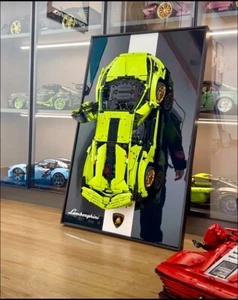 Metal Wall display for LEGO® Technic 42115 Lamborghini Sián FKP 37 (Style B) - Picture 1 of 12