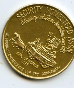 Mardi Gras Doubloon: Security Homestead Assn. 1971 - Picture 1 of 2