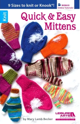 Quick & Easy Mittens To Knit (9 sizes) by Leisure Arts - Image 1 of 2