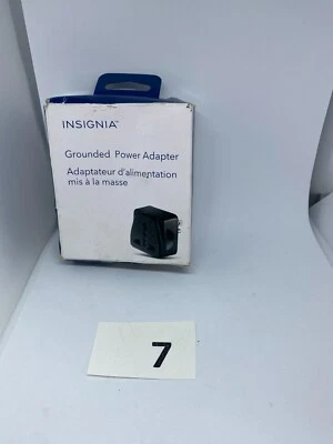 Insignia- Grounded North/South American Power Adapter - Black - Image 1 of 3