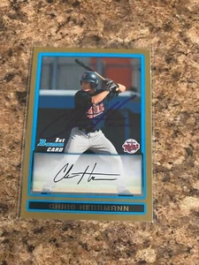 Chris Herrmann 2009 Bowman Draft Gold RC Auto Minnesota Twins - Imagen 1 de 1