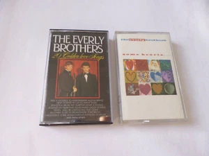 THE EVERLY BROTHERS ~ SOME HEARTS + 20 GOLDEN LOVE SONGS ~ 2X POP CASSETTE TAPES - Picture 1 of 9