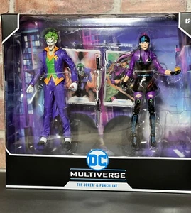 Figura de acción DC Multiverse The Joker and Punchline 7 pulgadas paquete de 2 Mcfarlane - Imagen 1 de 11