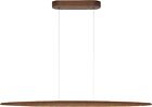 NEW Yisdesign 39" Wood Linear Pendant Light LED Dimmable 24W Walnut Color Modern