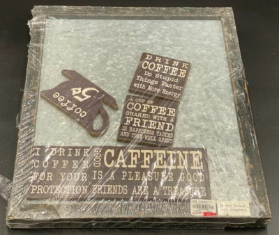 Magnetic Memo Board - Coffee theme Magnets - 15" x 13" - Image 1 of 3