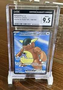 Pokemon CGC 9.5 MINT+ Kangaskhan ex 190/165 Sv: Scarlet & Violet 151 Holo - Picture 1 of 2