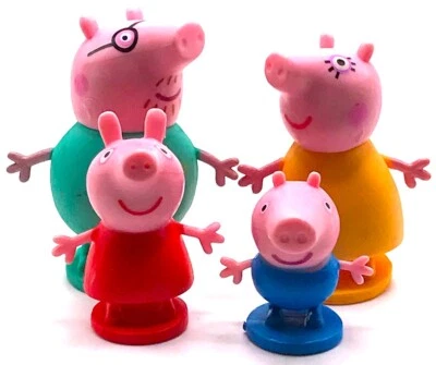 PEPPA PIG Figure Play Set NICKELODEON Nick Jr TV SHOW PVC TOY Daddy MUMMY George — 第 1/4 张图片